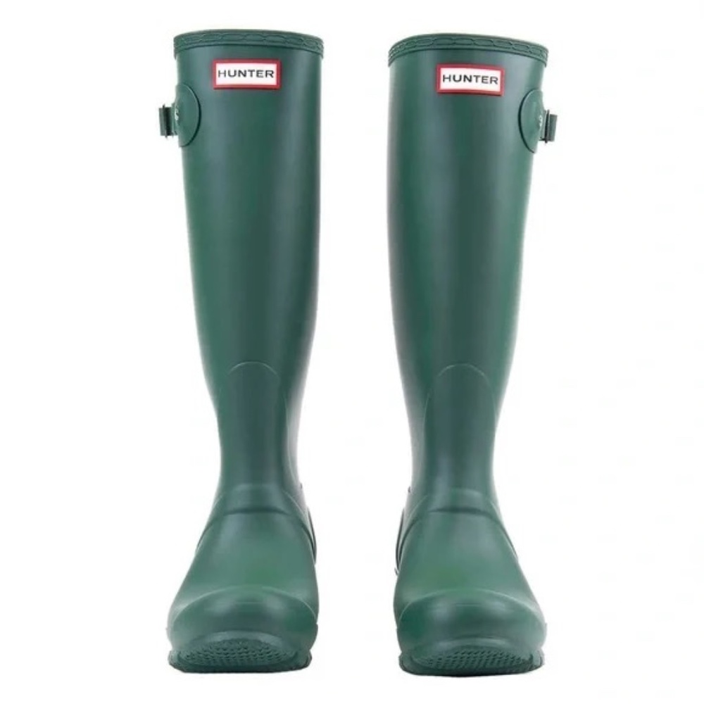 NEW Hunter Original Tall Matte Green Rain Boots SIZE Women's 6 - Picture 5 of 10
